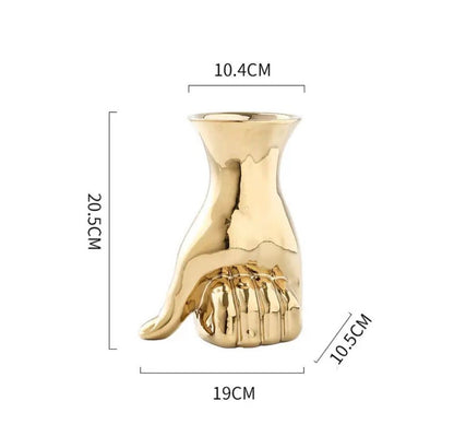 Vaso Punho de Cerâmica
